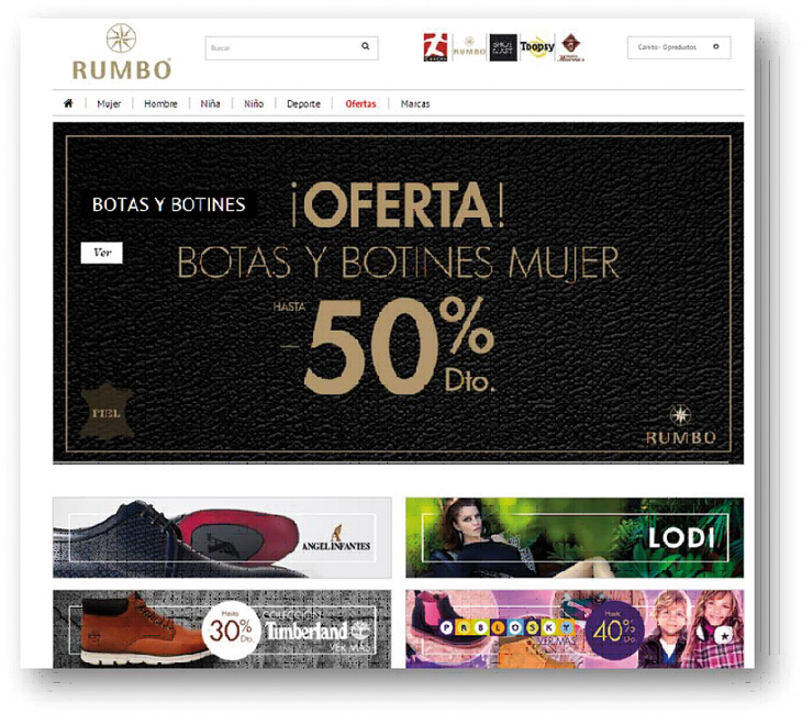 cuota de matrícula autor Illinois Calzados Rumbo estrena su nueva tienda online