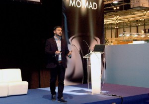 Andrés de España CEO de 3dids.com durante una conferencia en Momad Shoes.